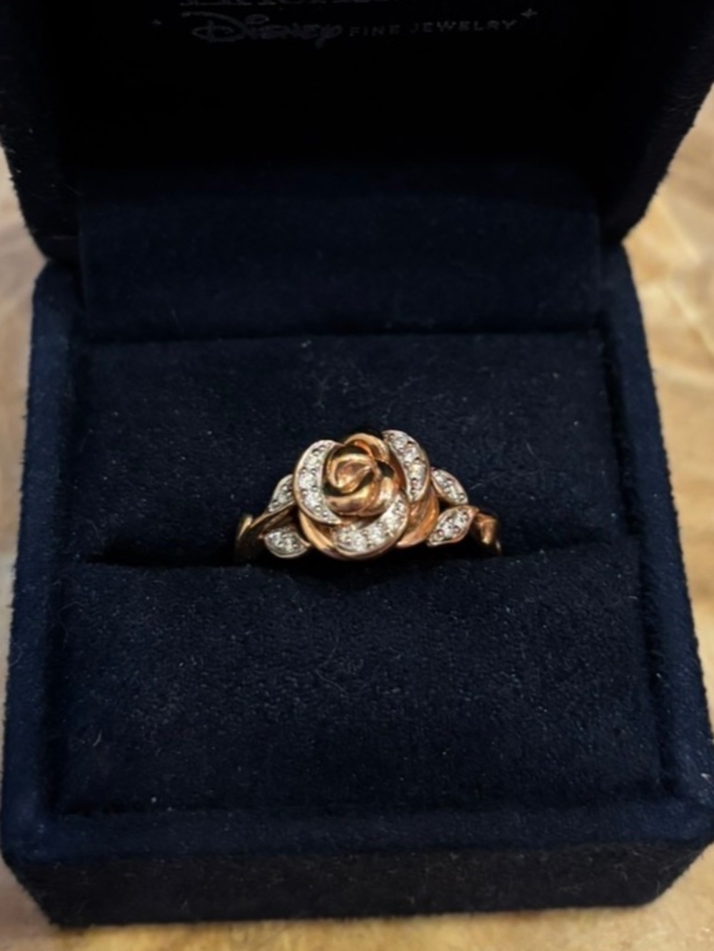 Disney Enchanted Fine Jewelry Rose gold Beauty and the Beast Ring